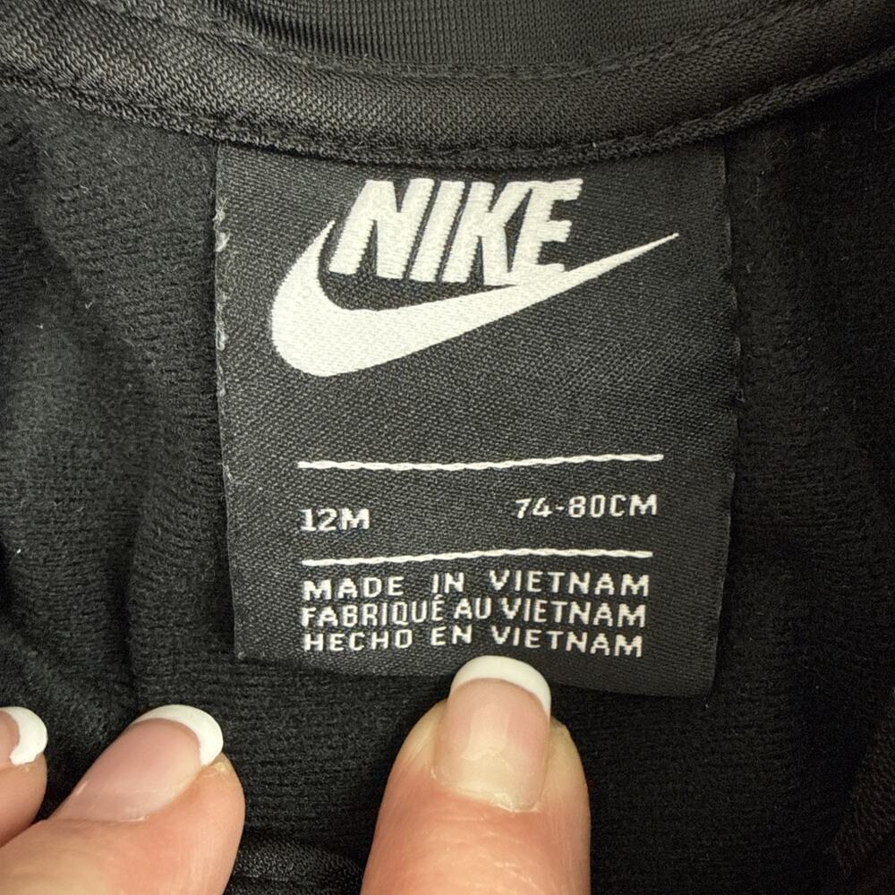 Nike Baby Boys Raglan Track Jacket & Pants Set Black Multi Sz 12 Month - NWOT - Picture 6 of 7